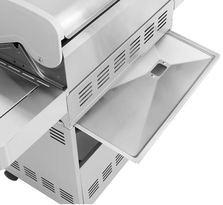 Monument Grills '77352' Stainless Steel Gas Grill, Consumer Reports Best Gas Grill 2024, features six high-performance 304 stainless steel burners and an expansive 880 sq. in. cooking area with rotisserie kit included.