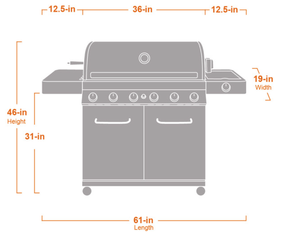 Monument Grills "77352" Stainless Steel Gas Grill with Free Rotisserie Kit - Classic Series