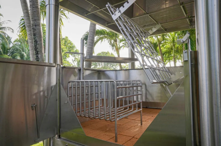 Tagwood's "The Beast On Steroids" Santa Maria Style Grill – 304 Stainless Steel: high-performance grill with massive 3,363 sq. in. cooking area and six independent grilling zones in all-304 stainless steel construction.