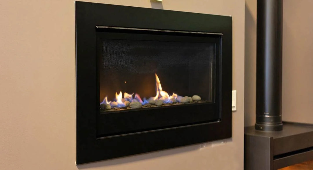 Sierra Flame Boston 36 Direct Vent Linear Gas Fireplace with Electronic Ignition, featuring true linear design, tempered glass, and stainless steel burner.