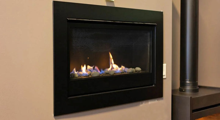Sierra Flame Boston 36 Direct Vent Linear Gas Fireplace with Electronic Ignition, featuring true linear design, tempered glass, and stainless steel burner.