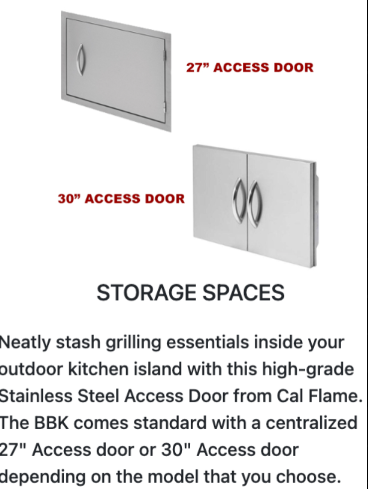 Cal Flame "Maui" BBQ Island (Right/Left)