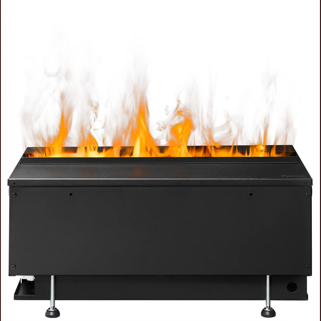 Dimplex Optimyst RGB Cassette 20" - Water Vapor Fireplace with patented flame technology, customizable RGB colors, Bluetooth connectivity, and realistic crackling sounds in a compact, vent-free design.
