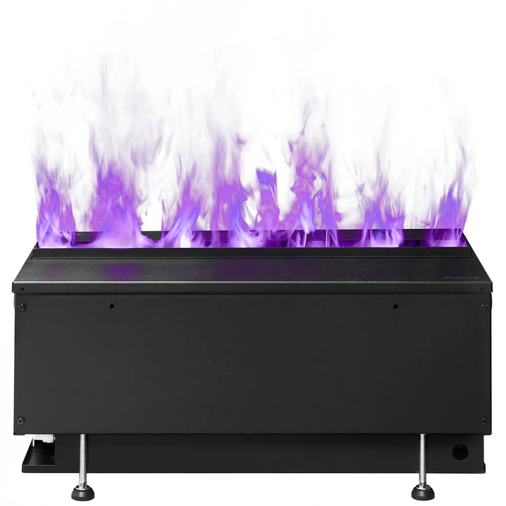 Dimplex Optimyst RGB Cassette 20" Water Vapor Fireplace with patented water vapor technology creating ultra-realistic flames in 5 customizable colors.