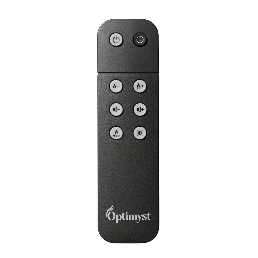 Dimplex Optimyst RGB Cassette 20" - Water Vapor Fireplace: Compact, patented water vapor fireplace insert with ultra-realistic flames in 5 customizable colors, Bluetooth connectivity, and multi-sensory crackling sounds.