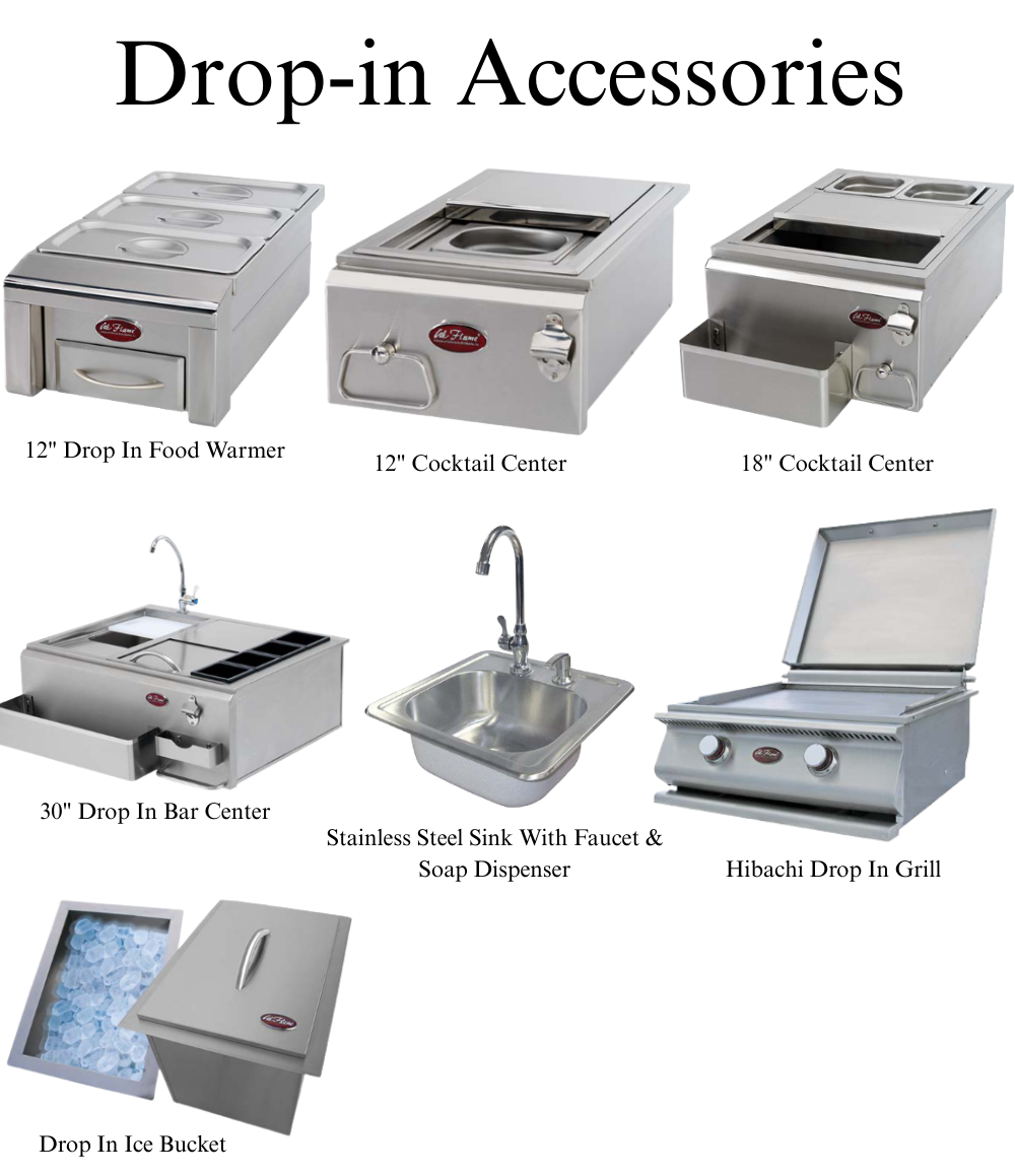 Cal Flame Platinum Series "Carmel" BBQ Island (Right/Left)