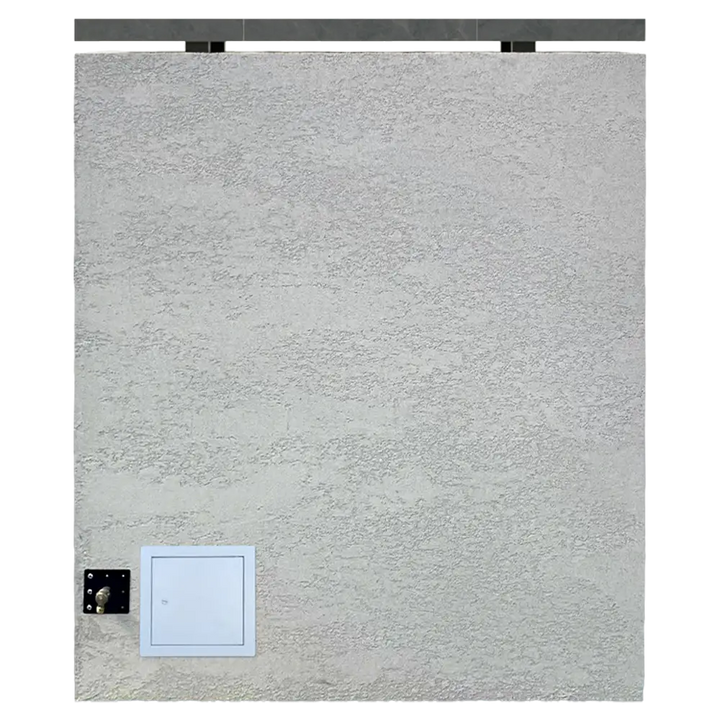 Cal Flame Cabo Outdoor Gas Fireplace featuring clean lines, timeless design, and vibrant flame display with included 24-inch log set and black lava rocks in Stucco, Cultured Stone, or Cal Faux Stone finishes.