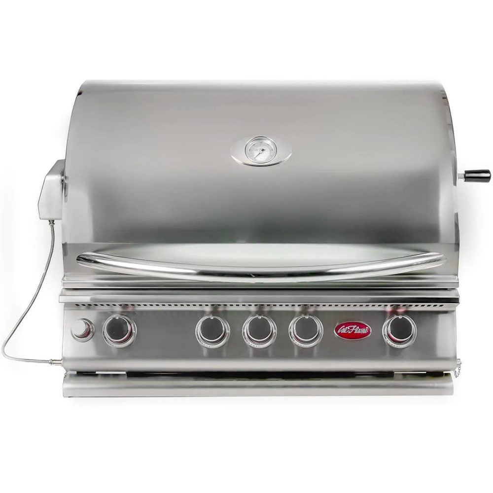 Cal Flame Convection Series 32-Inch 4-Burner Built-In Propane Gas Grill with Infrared Backburner