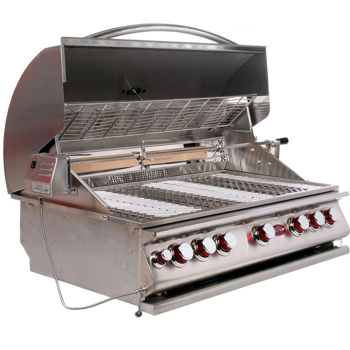 Cal Flame Convection Series 40-Inch 5-Burner Built-In Propane Gas Grill with Infrared Backburner