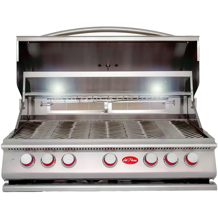 Cal Flame P Series 40-Inch 5-Burner Built-In Propane Gas Grill with Infrared Backburner