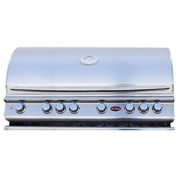 Cal Flame P-Series 48" 6-Burner Built-In Propane Gas Grill features six high-powered stainless steel burners, two infrared ceramic core burners, and 110,000 BTUs of cooking performance with a 1,100 sq. in. cooking area.