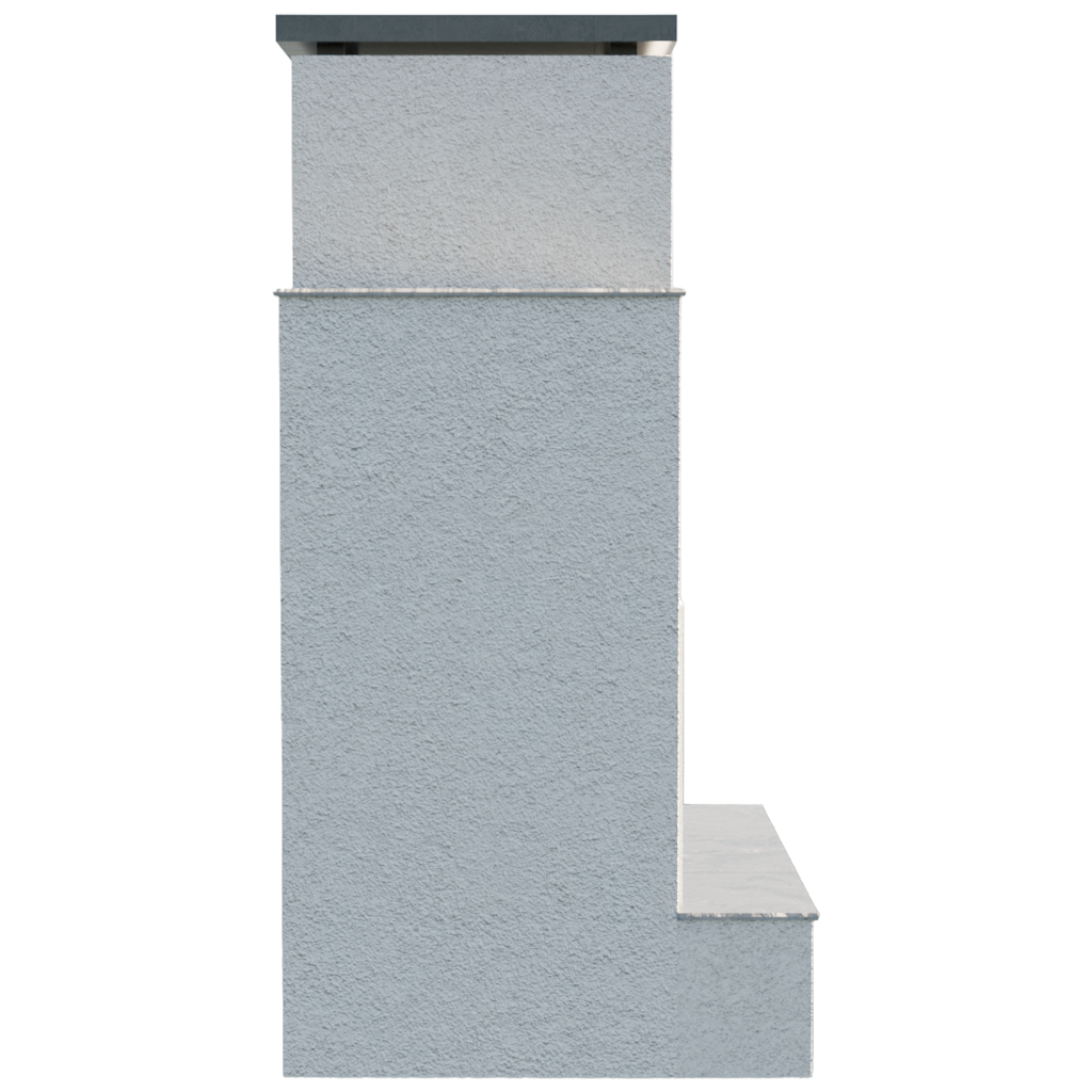 Cal Flame "Cancun" Outdoor Gas Fireplace w/  Front Mantel