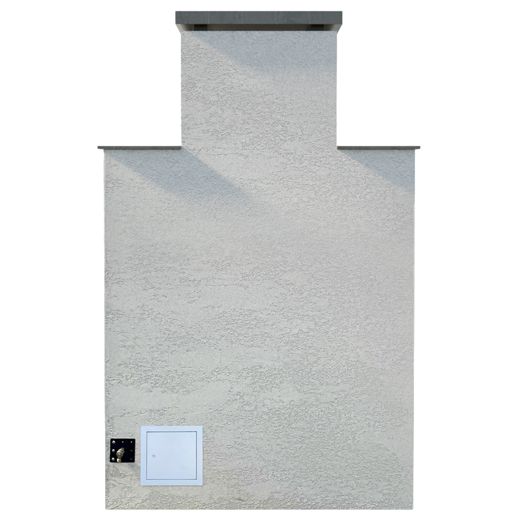 Cal Flame "Cancun" Outdoor Gas Fireplace w/  Front Mantel