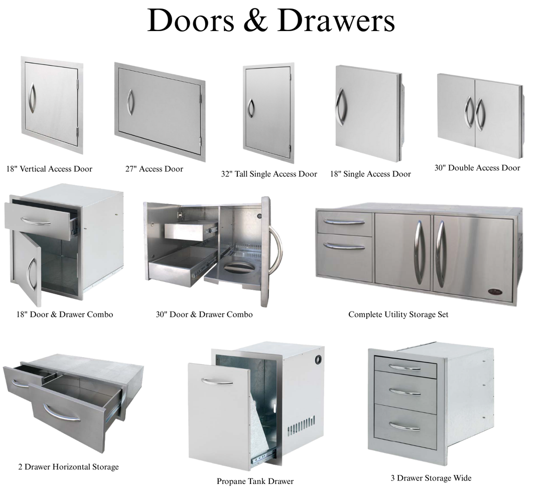 Cal Flame Platinum Series "Carmel" BBQ Island (Right/Left)