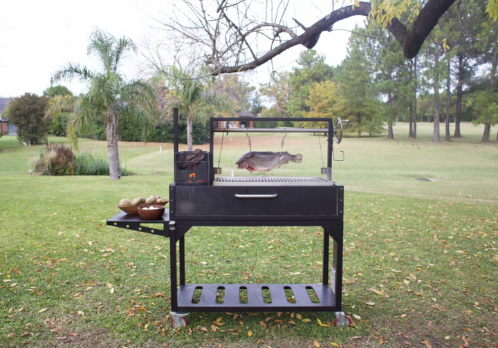 Tagwood "Chief Series" Freestanding Santa Maria Style Grill – Cold-Roll Steel & Stainless Steel