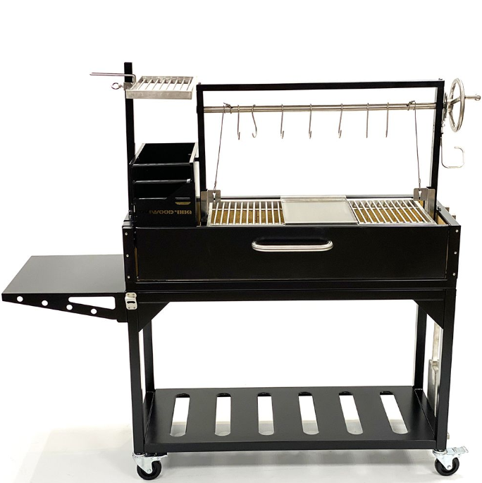 Tagwood "Chief Series" Freestanding Santa Maria Style Grill – Cold-Roll Steel & Stainless Steel