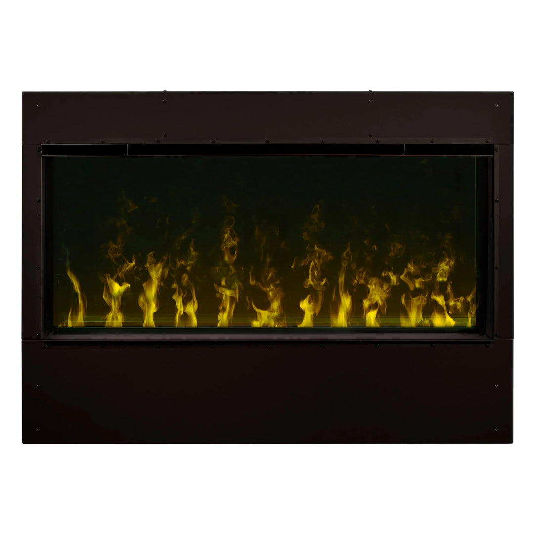 Dimplex Optimyst Pro Box Series - Built-in Water Vapor Firebox features ultrasonic mist flame technology with adjustable flame presentation in 40"-60" sizes for seamless, hard-wired installations.