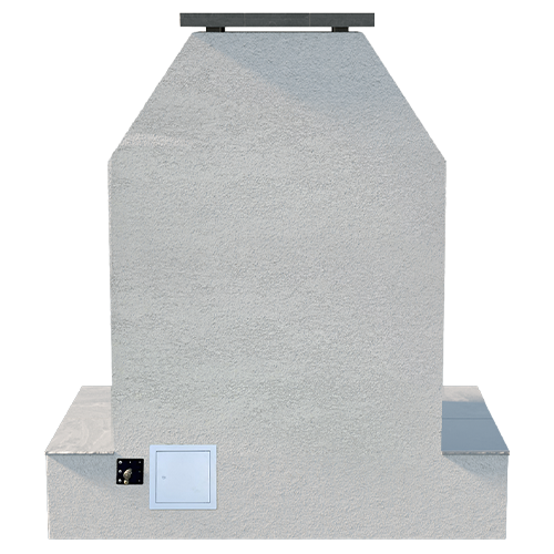 Cal Flame "Key West" Outdoor Gas Fireplace w/ Wrap-around Mantel