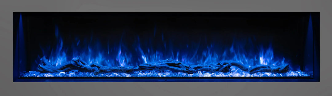 Modern Flames "Landscape Pro Multi" Electric Fireplace, sleek three-sided design with linear flame display and high-performance heating in 6 widths from 44" to 120".