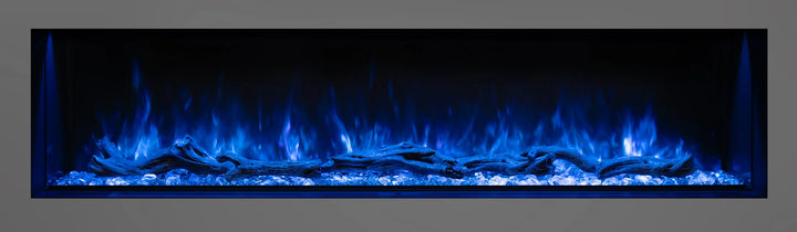 Modern Flames "Landscape Pro Multi" Electric Fireplace, sleek three-sided design with linear flame display and high-performance heating in 6 widths from 44" to 120".