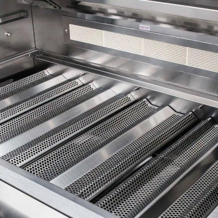 Blaze Premium LTE 32-Inch Built-In Grill featuring 4 commercial-grade stainless steel burners, 740 sq. in. cooking surface, and smart lighting for outdoor chefs seeking premium performance and durability.