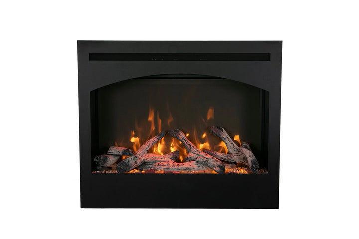 Amantii ZECL 3228 STL Electric Fireplace - Modern wall-mounted electric fireplace featuring customizable flame color, brightness settings, remote control, and smart home technology for energy-efficient heating in residential and commercial spaces.