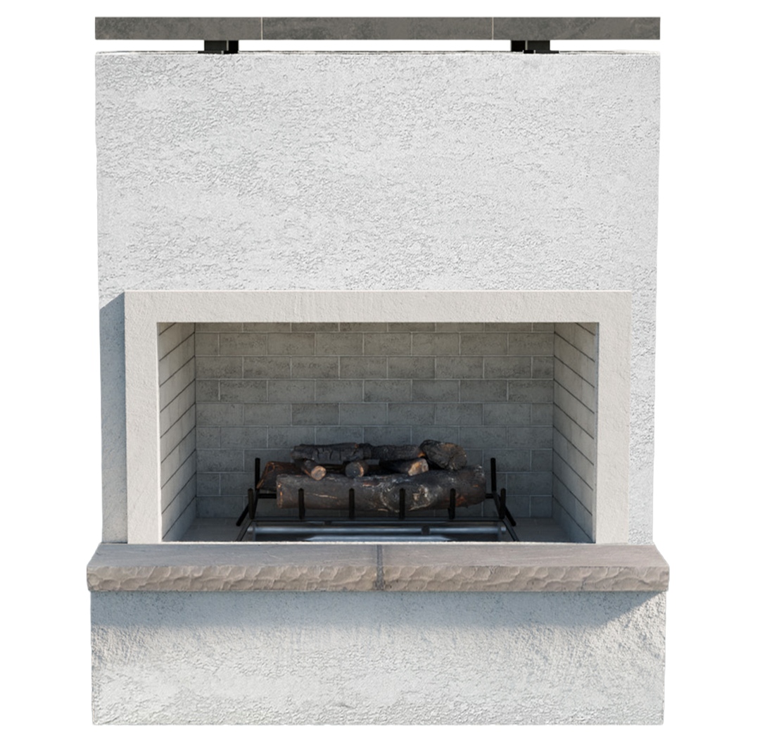 Cal Flame "Monterey" Outdoor Gas Fireplace w/  Front Mantel
