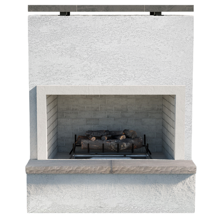 Cal Flame "Monterey" Outdoor Gas Fireplace w/  Front Mantel