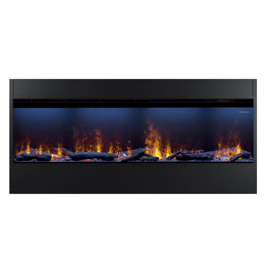 Dimplex Optimyst Linear Vapor Fireplace (46"-86") - Realistic vapor flame technology with multicolor effects, adjustable sounds, and smart controls in three elegant sizes for modern ambiance and warmth.