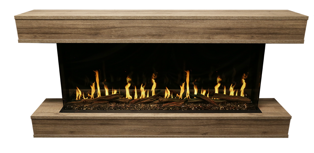 Modern Flames Orion Multi Built-in/wall Mounted Smart 52-120" Electric Fireplace With Real Flame Effect