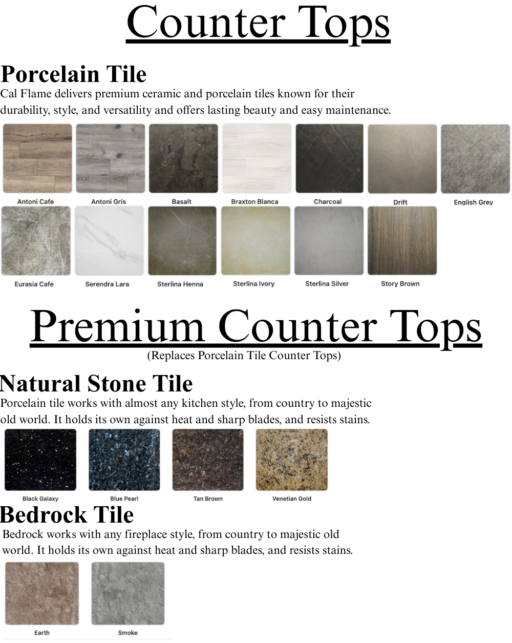 Cal Flame "Sahara" Outdoor Gas Fireplace w/ Wrap-around Mantel