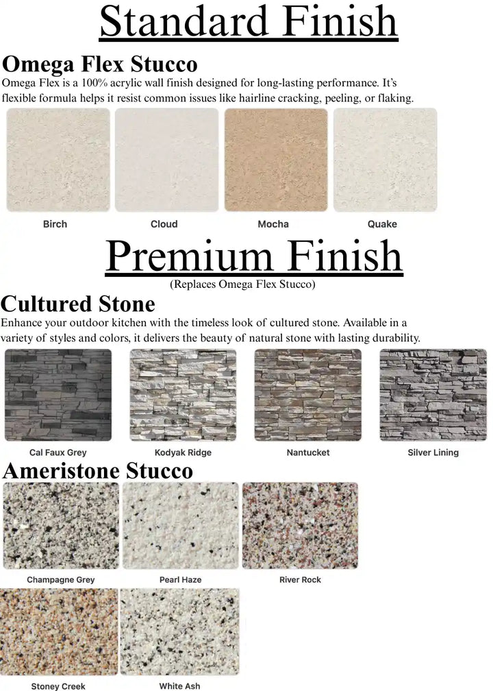Cal Flame 'Key West' Outdoor Gas Fireplace with wrap-around mantel, featuring a brick-pattern firebox liner, lava rock media, and 24-inch log set, for effortless resort-style comfort in your backyard.