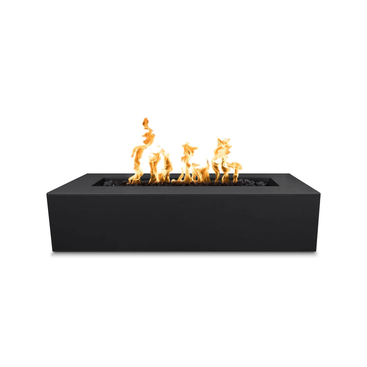 The Outdoor Plus Regal Fire Pit, a majestic, handmade, U.S.-manufactured fire pit with long height, available in various colors and ignition types.