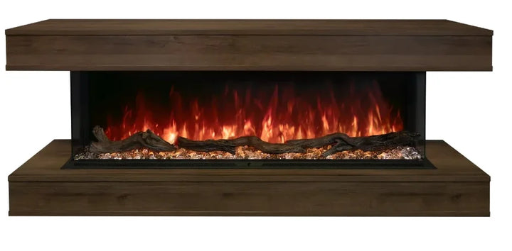 Modern Flames Cabinet System for Landscape Pro Multi Electric Fireplace - Transform your landscape fireplace into a wall-mounted centerpiece with this beautifully crafted cabinet system available in 3 stunning woodgrain finishes and a ready-to-finish white option.