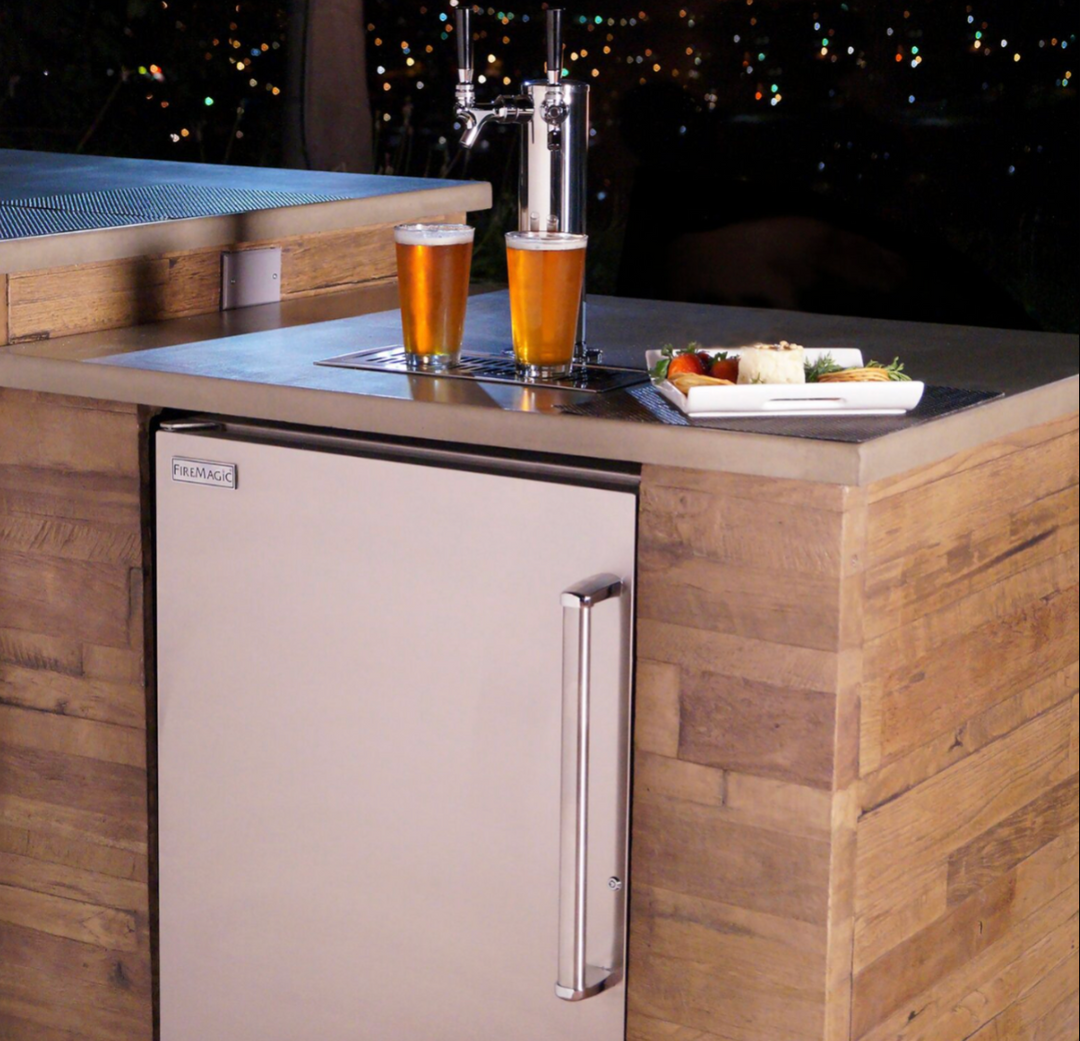 Fire Magic 24" Outdoor Dual Tap Kegerator