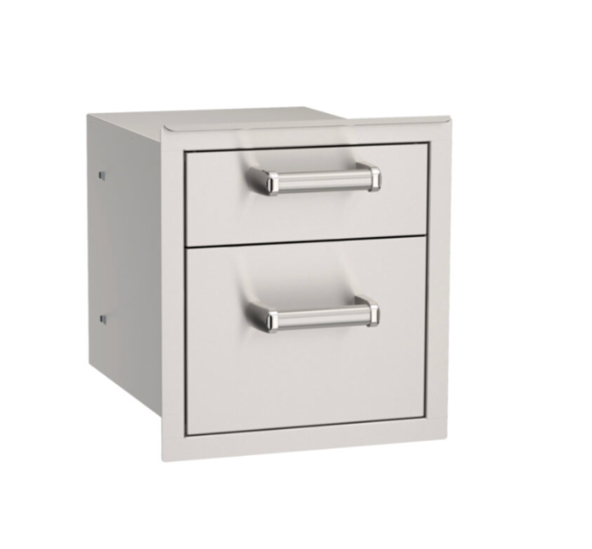 Fire Magic Flush Mounted Double Drawer