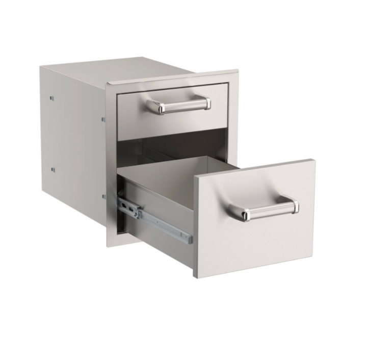 Fire Magic Flush Mounted Double Drawer
