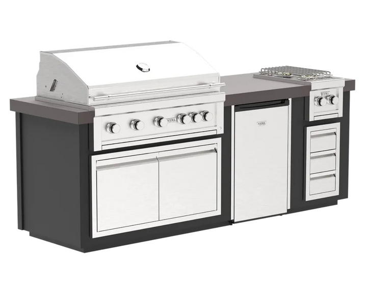 Videl USA Luxe 96" - BBQ Island w/ Side Burner