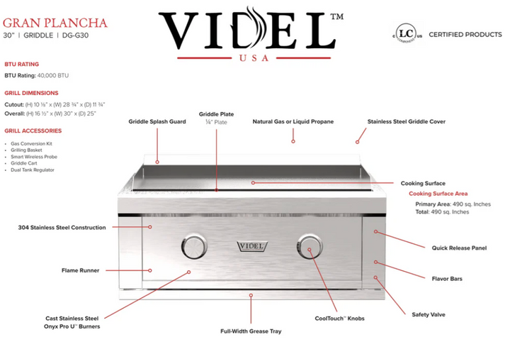 Videl USA Gran Plancha