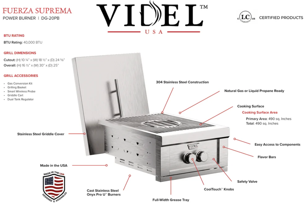 Videl USA Fuego II - Power Burner