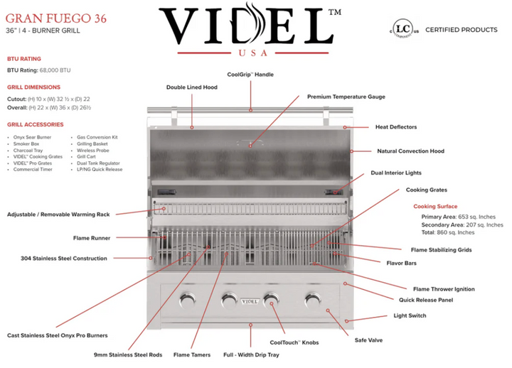 Videl USA Grill Signature Collection 2