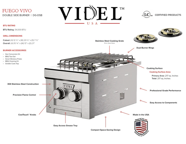 Videl USA Grill Signature Collection 4