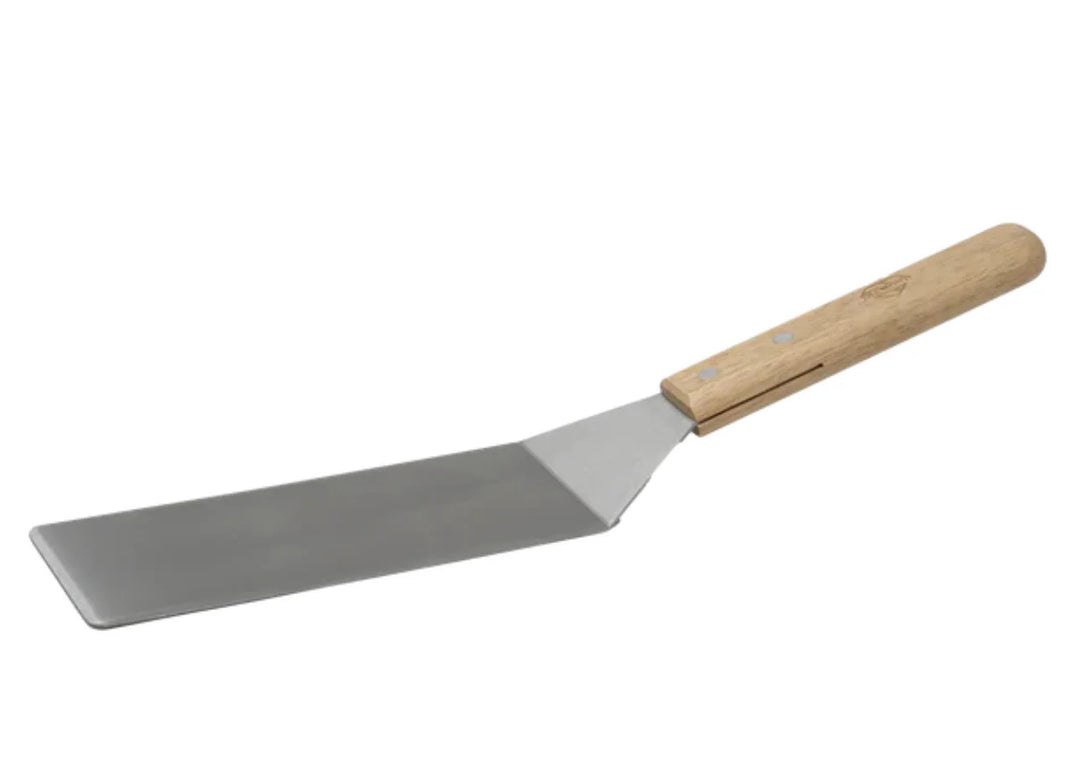 Videl USA Griddle Spatula - Heavy-duty stainless steel flat top spatula featuring a precision edge for effortless flipping and chopping.
