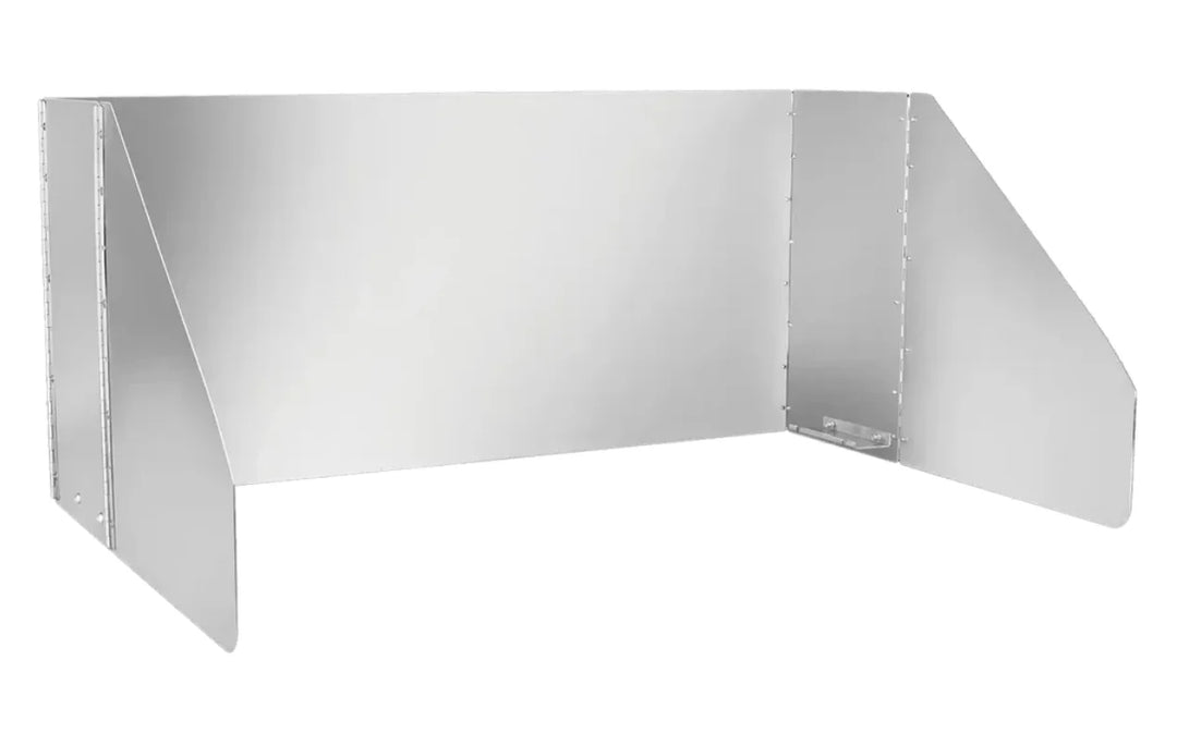 Videl USA 36" Stainless Steel Wind Guard protects burners from wind interference, ensuring consistent heat, improved fuel efficiency, and flawless cooking results.