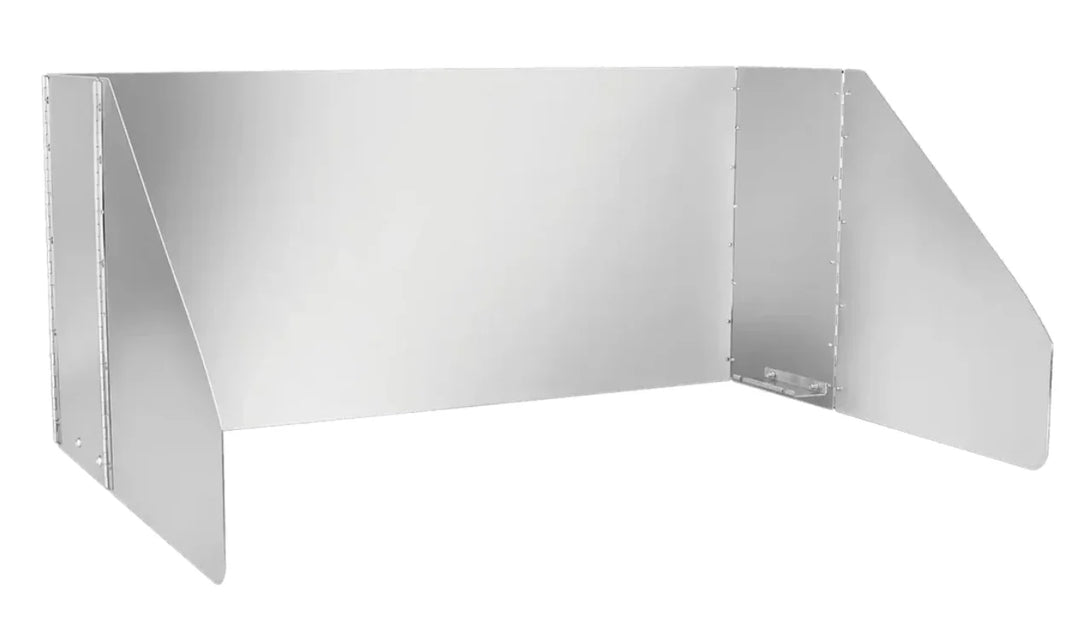 Videl USA 42" Grill Stainless Steel Wind Guard: Protects burners from wind interference, ensuring consistent heat and fuel efficiency for flawless grilling results in outdoor kitchens.