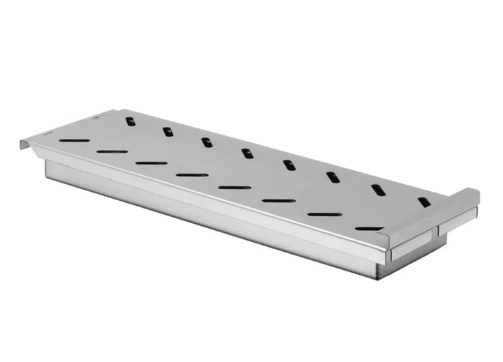 Videl USA Smoker Box - Stainless Steel Wood Chip Box infuses authentic smoky flavor into grilled meats, fish, and veggies using premium wood chips like hickory, apple, mesquite, or cherry in any gas or charcoal grill.
