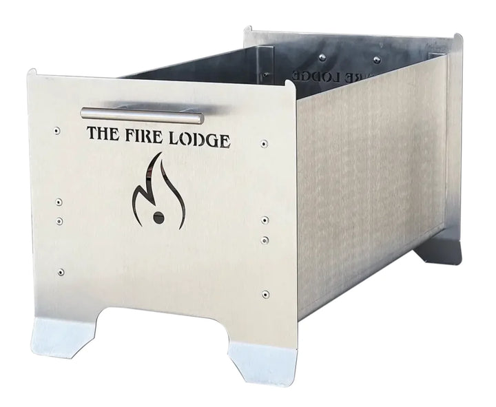 The Videl USA Burning Grill, "The Overlander", is a compact, weather-resistant outdoor firepit and BBQ combo crafted from professional-grade 316 stainless steel with patented Bullet Burner technology for superior flame performance and efficiency.
