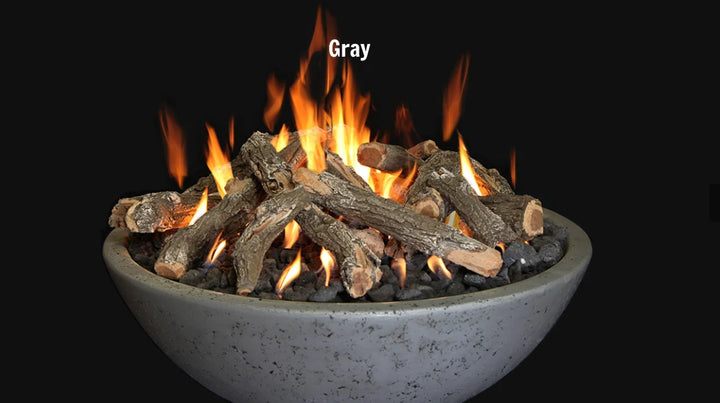 Grand Canyon Fire Bowl - Handcrafted, American-made fire feature made from reinforced concrete with high-temperature UV-resistant finish, available in five designer colors and customizable ignition styles for outdoor settings.