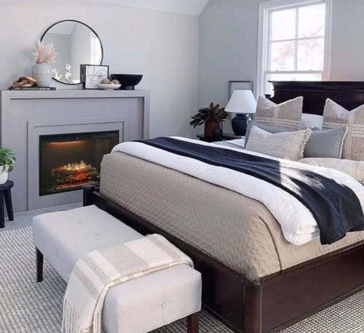 Dimplex Revillusion 30" Built-In Electric Firebox: Realistic flame presentation with hand-painted Realogs, ember bed, and semi-translucent panel for authentic ambiance.