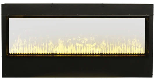 Dimplex Optimyst Pro Box 40"-60" Built-In Water Vapor Firebox features ultrasonic mist flames in a convertible, see-through design with hard-wired functionality and supplemental heat.